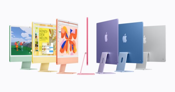 The new iMac with M6 in several colours The new iMac with M6 in several colours