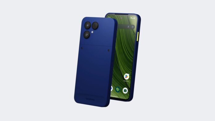 fairphone-gen6plus-cobalt Fairphone (Gen. 6+) in cobalt blue, back and front